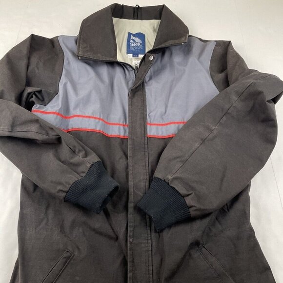 Serac Snow/Ski Suit One Piece Men’s 40 Zip Front Poly Blend Vintage USA Black - Picture 10 of 13
